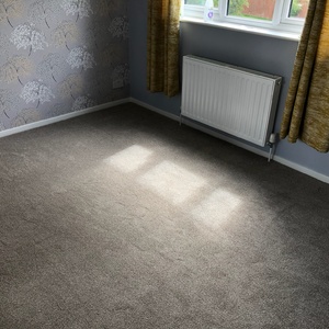 Grey Carpet Fitted To Bedroom 