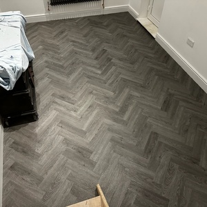 Grey Herringbone Parquet LVT