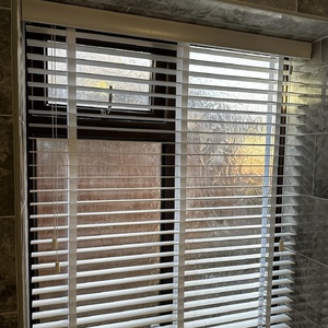 White Venetian Blind With Tape 